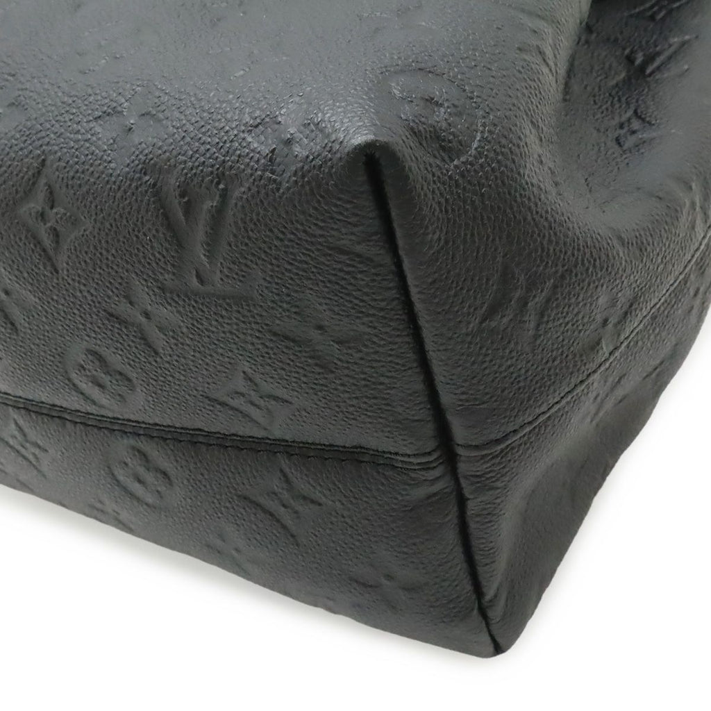 Louis Vuitton Monogram Empreinte Montsouris PM Backpack Noir Black with Charm — view 3