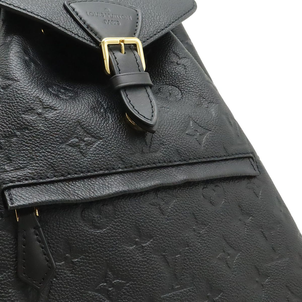 Louis Vuitton Monogram Empreinte Montsouris PM Backpack Noir Black with Charm — view 7