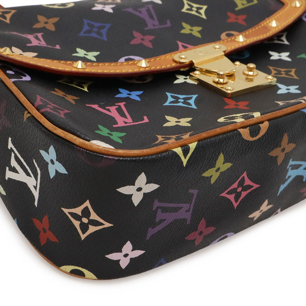 Louis Vuitton Monogram Multicolor Sologne Shoulder Bag Pochette Crossbody Noir — view 3