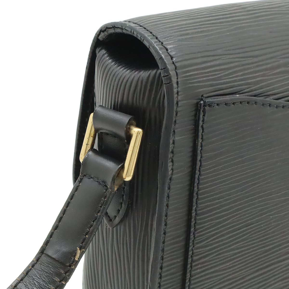Louis Vuitton Epi Mini Saint Cloud Shoulder Bag Pochette Crossbody Leather Noir — view 4