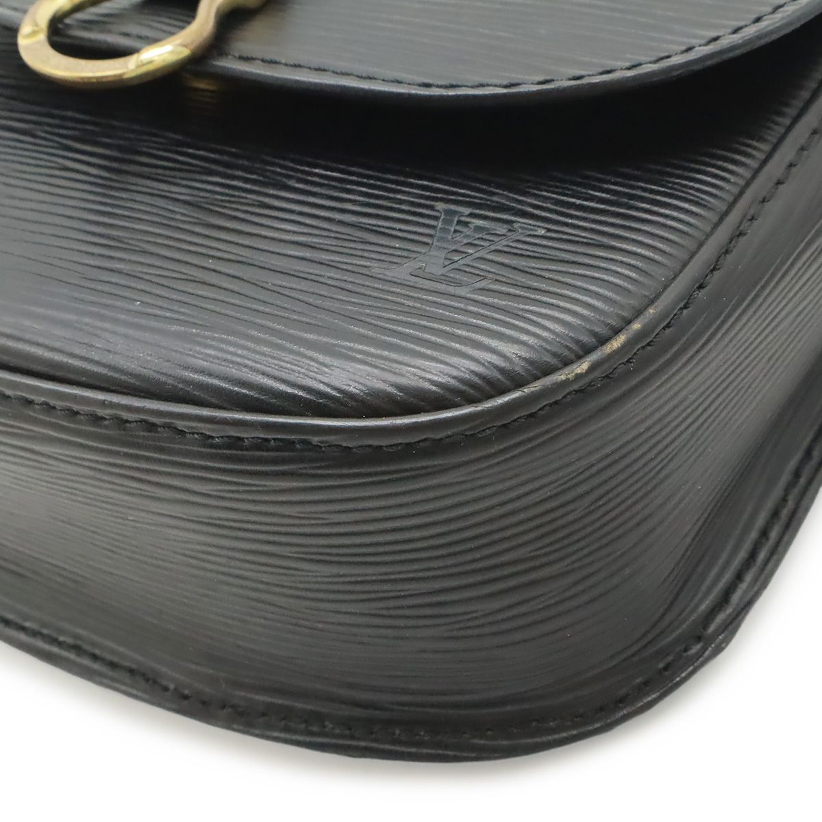 Louis Vuitton Epi Mini Saint Cloud Shoulder Bag Pochette Crossbody Leather Noir — view 3