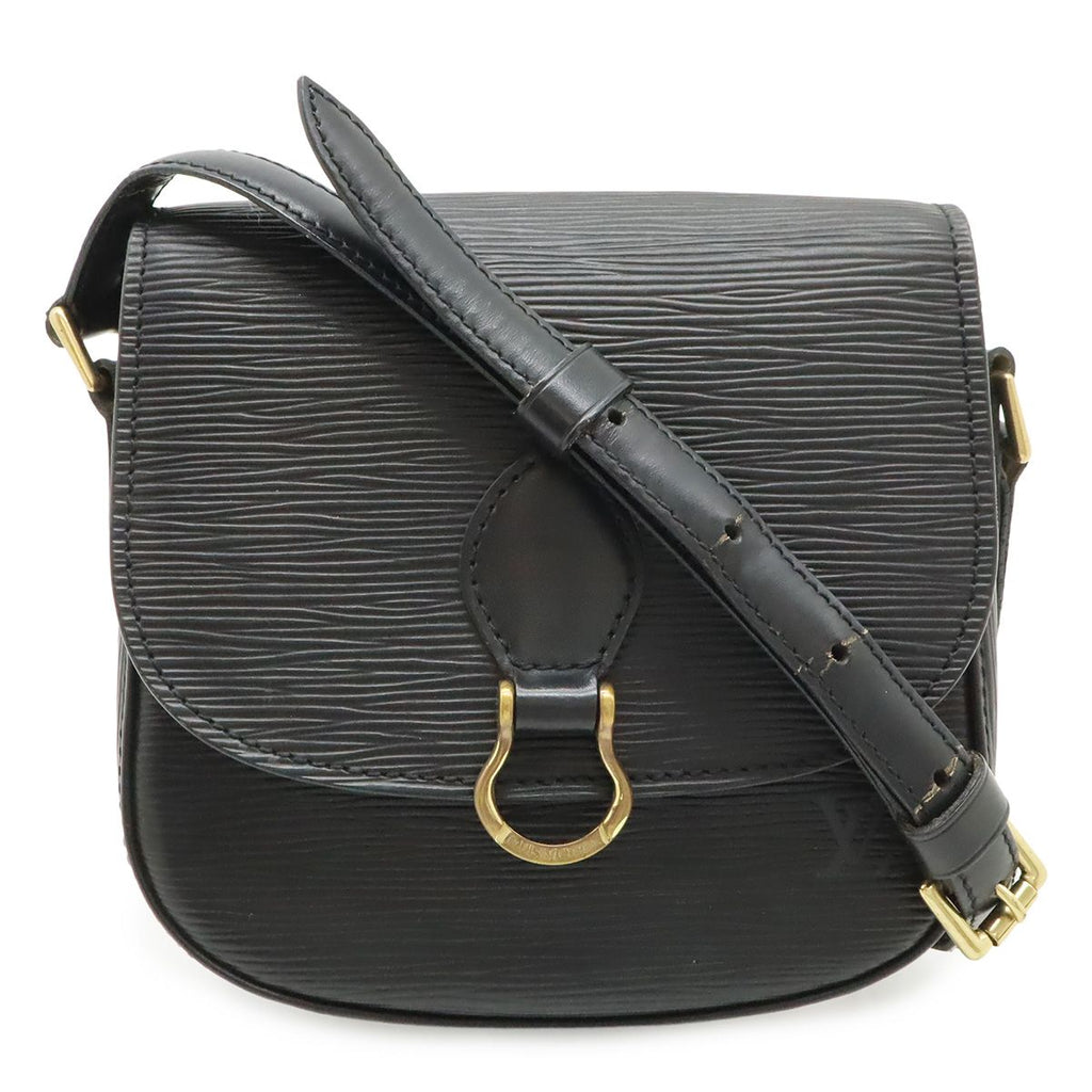 Louis Vuitton Epi Mini Saint Cloud Shoulder Bag Pochette Crossbody Leather Noir