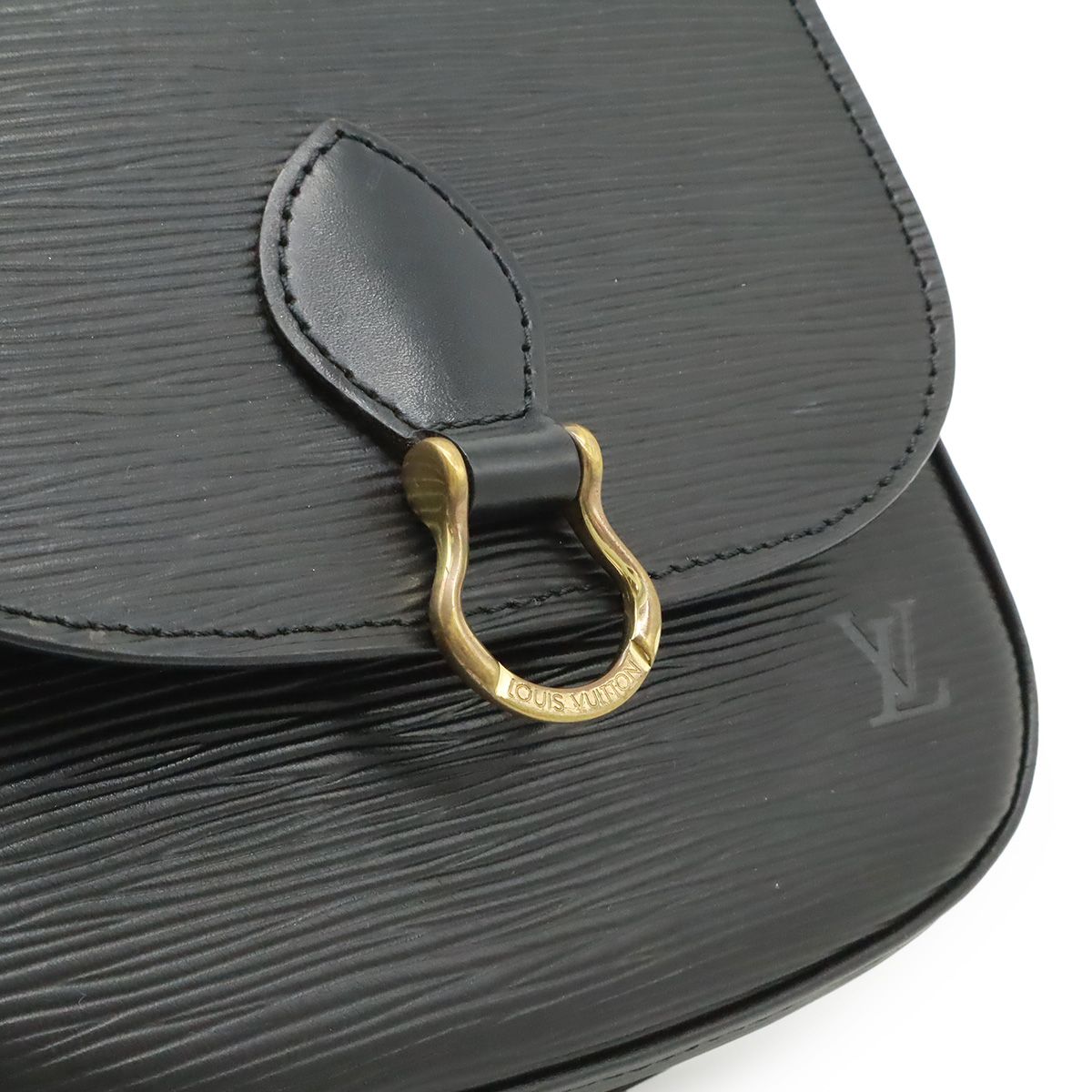 Louis Vuitton Epi Mini Saint Cloud Shoulder Bag Pochette Crossbody Leather Noir — view 9