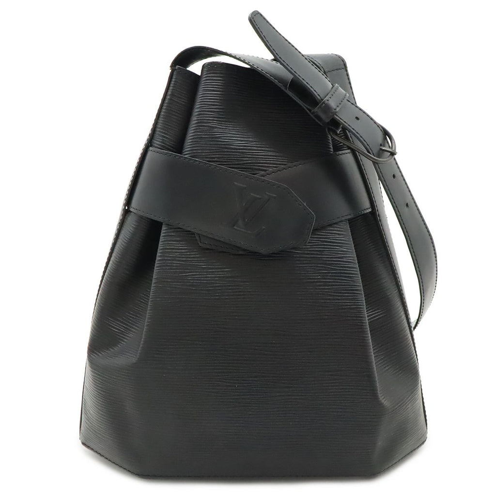 Louis Vuitton Epi Sac Depot PM Shoulder Bag Leather Noir Black