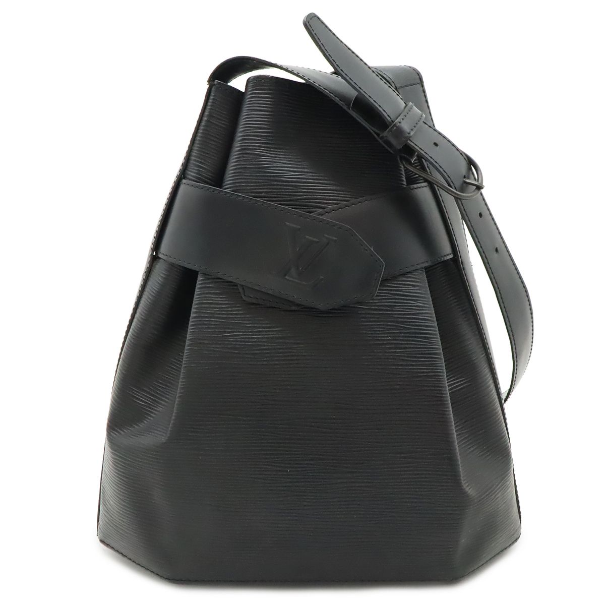 Louis Vuitton Epi Sac Depot PM Shoulder Bag Leather Noir Black