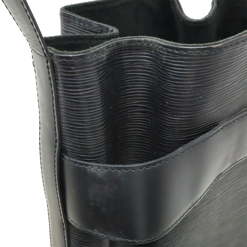 Louis Vuitton Epi Sac Depot PM Shoulder Bag Leather Noir Black — view 7