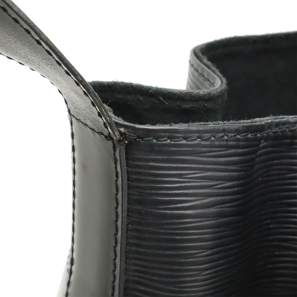 Louis Vuitton Epi Sac Depot PM Shoulder Bag Leather Noir Black — view 8