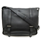 Hermes Steve Besace 35 Shoulder Bag Crossbody Taurillon Clemence Leather Black
