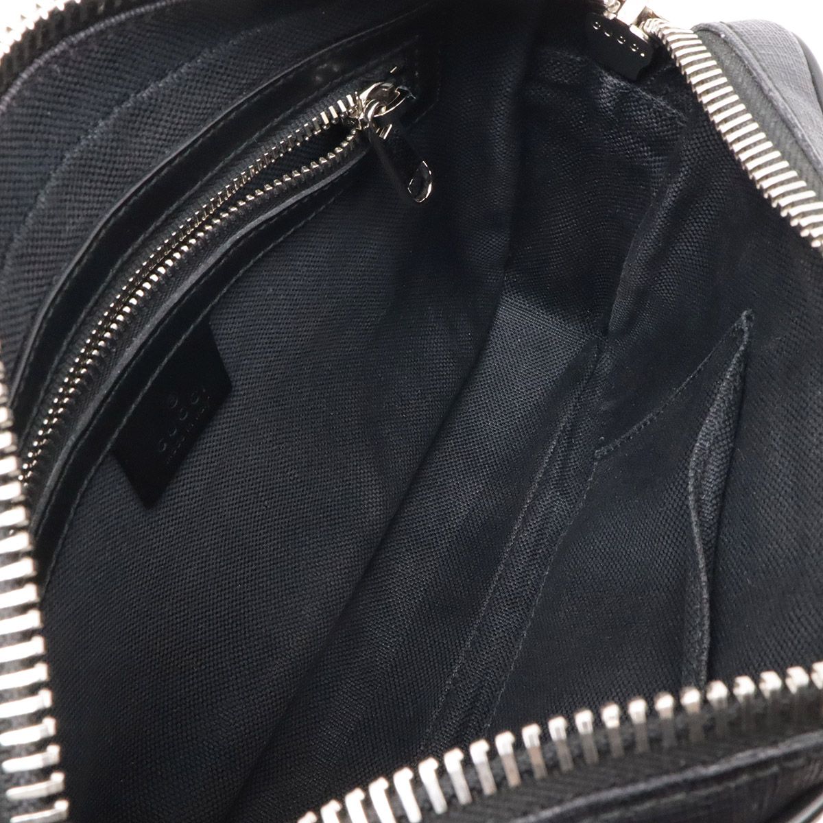 Gucci Courier Soft GG Supreme Web Line Waist Bag Applique Leather Black — view 7