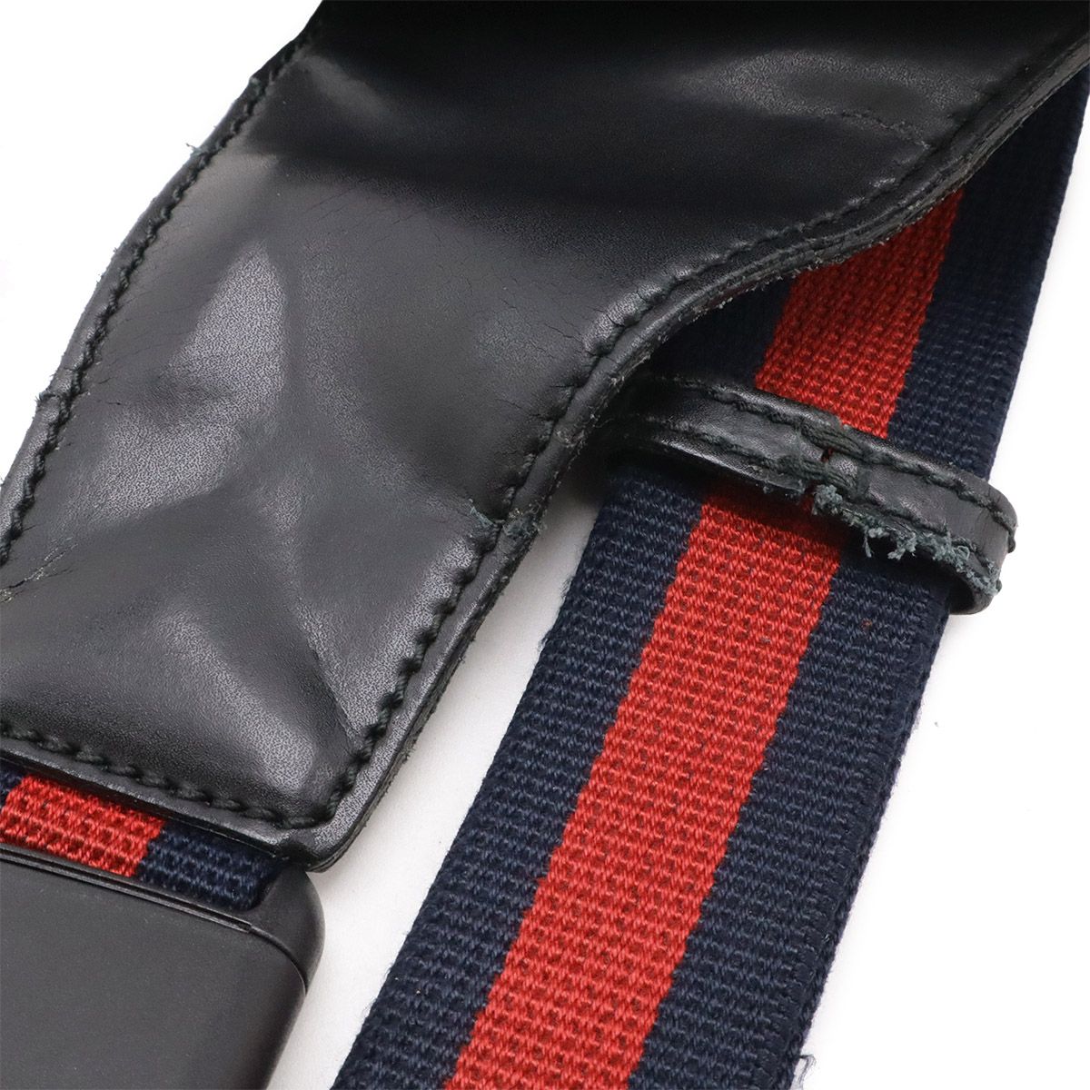 Gucci Courier Soft GG Supreme Web Line Waist Bag Applique Leather Black — view 6