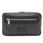 Gucci Courier Soft GG Supreme Web Line Waist Bag Applique Leather Black