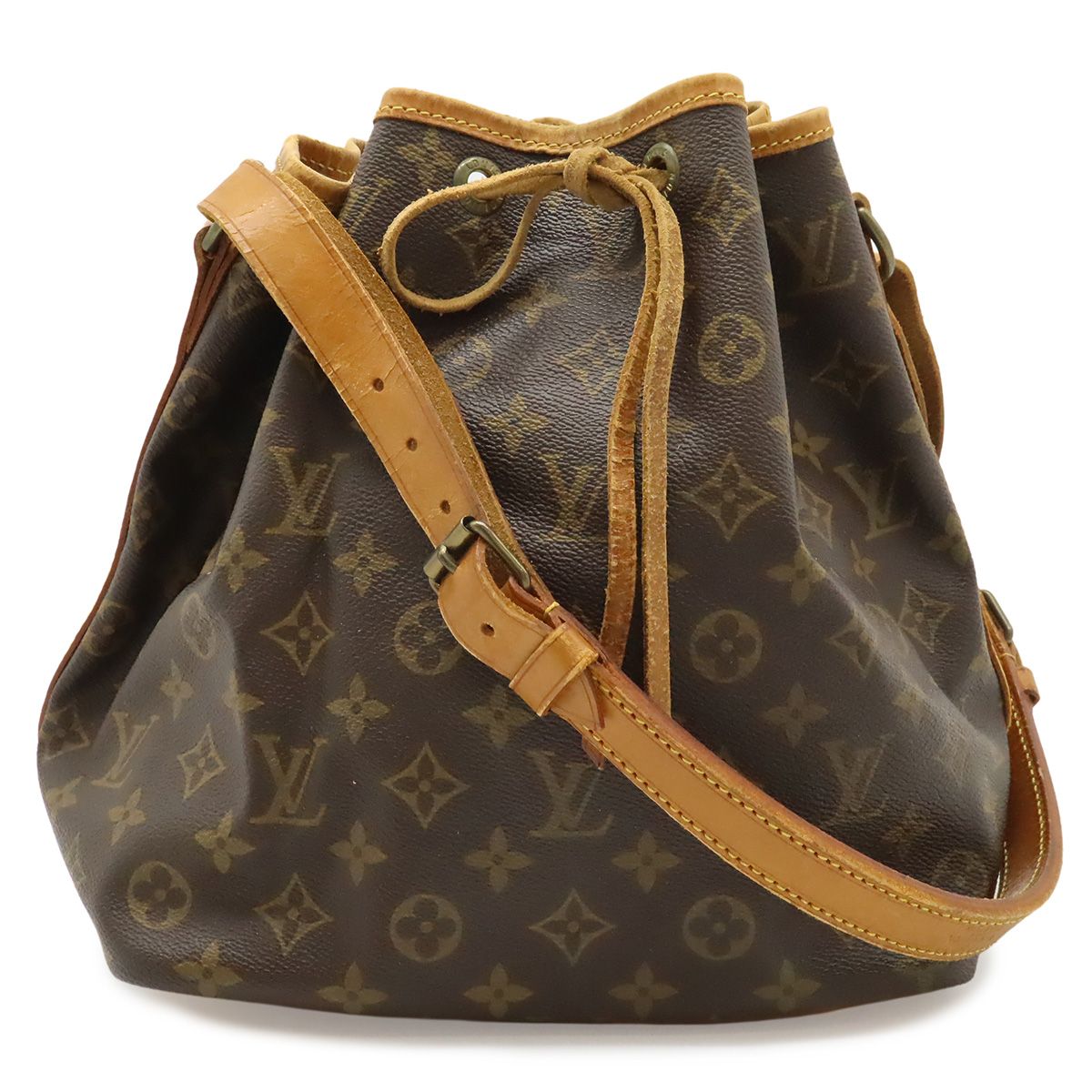 Louis Vuitton Monogram Petit Noe Shoulder Bag Semi Drawstring