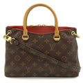 Louis Vuitton Monogram Pallas BB 2-Way Shoulder Bag Crossbody Leather Cerise