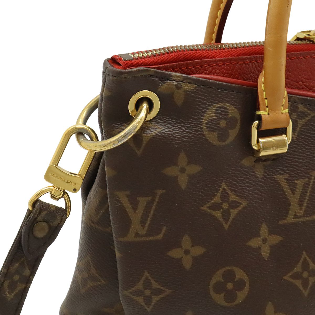 Louis Vuitton Monogram Pallas BB 2-Way Shoulder Bag Crossbody Leather Cerise — view 4