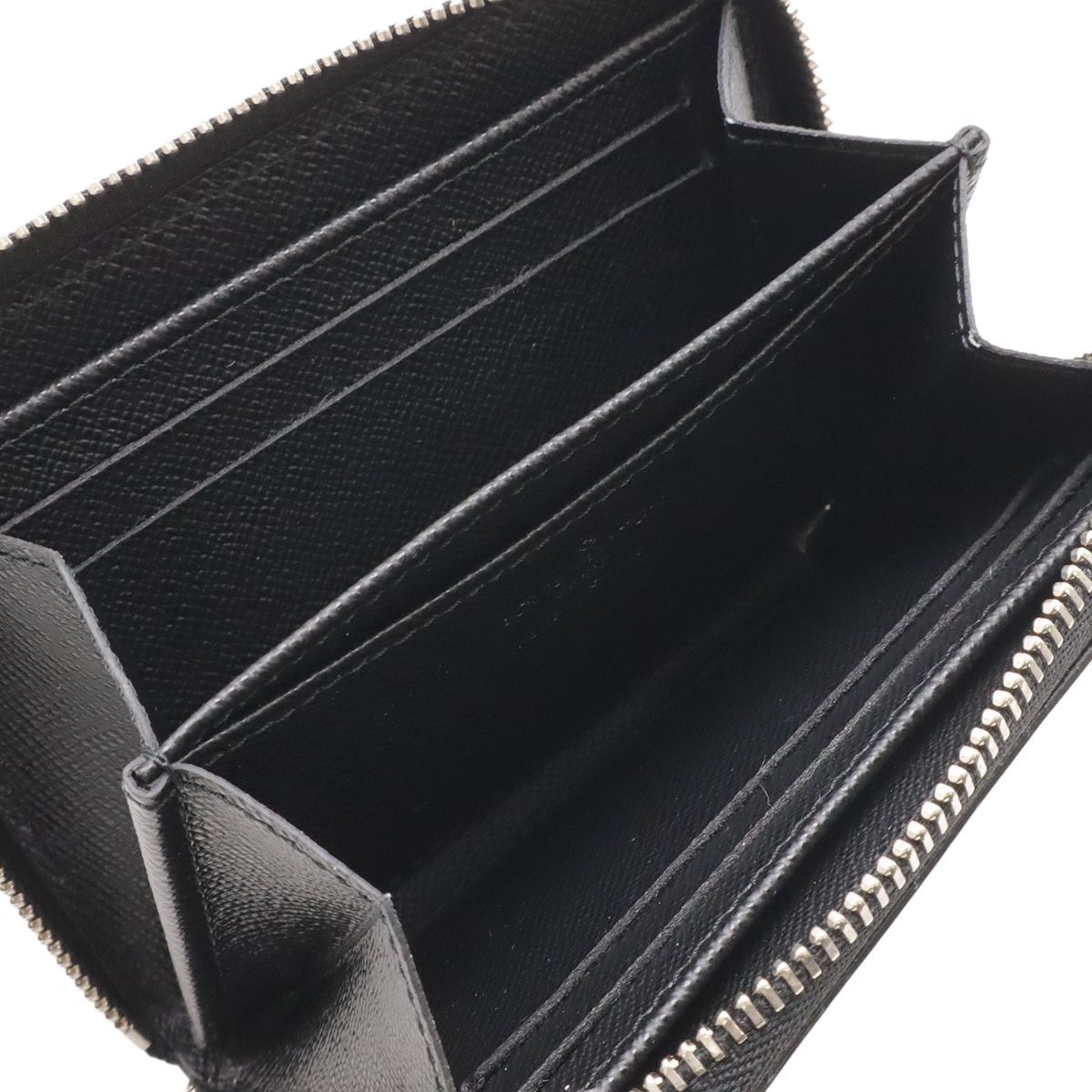 Louis Vuitton Epi Zippy Coin Case Leather Purse Noir Black Silver — view 5