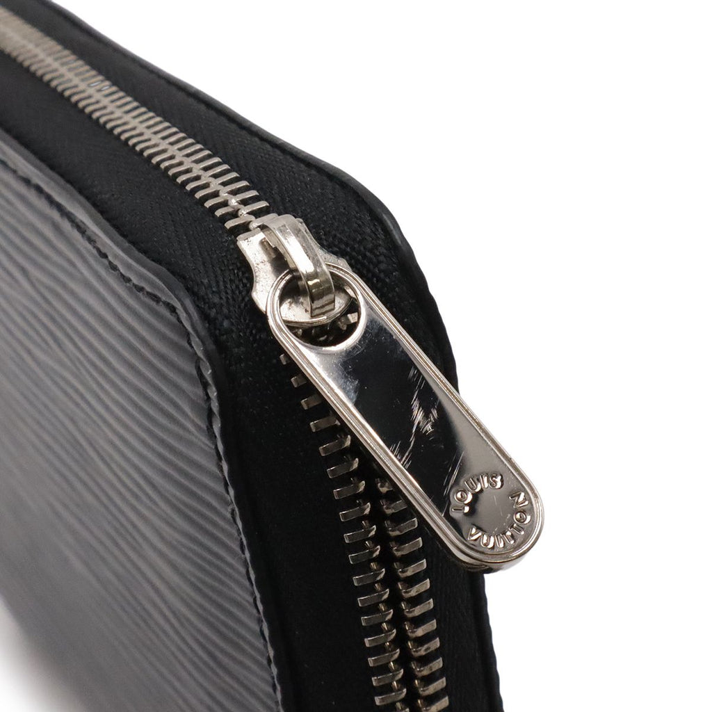 Louis Vuitton Epi Zippy Coin Case Leather Purse Noir Black Silver — view 4
