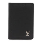 Louis Vuitton Taiga Organizer de Poche Card Case Business Holder Leather Noir