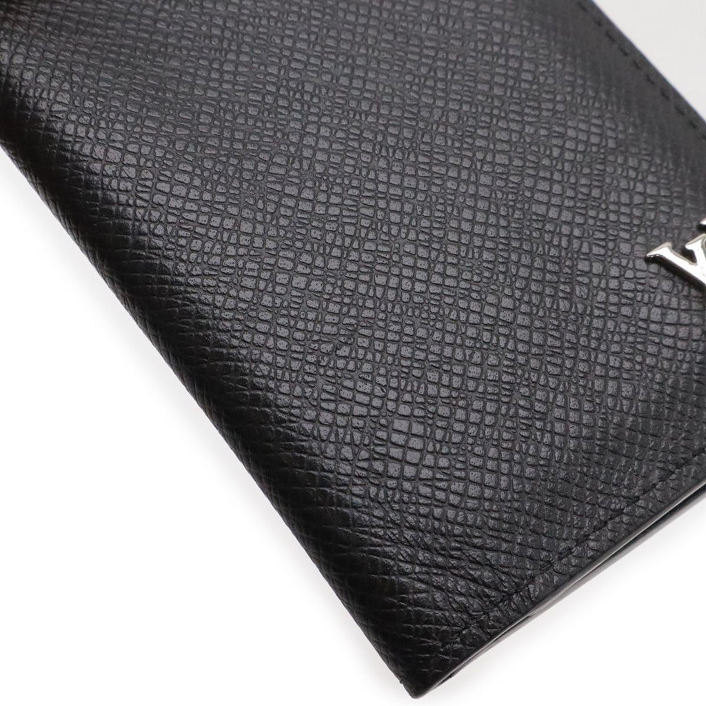 Louis Vuitton Taiga Organizer de Poche Card Case Business Holder Leather Noir — view 4