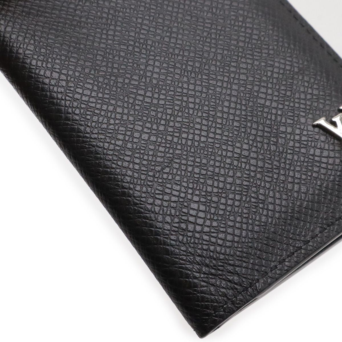 Louis Vuitton Taiga Organizer de Poche Card Case Business Holder Leather Noir — view 4