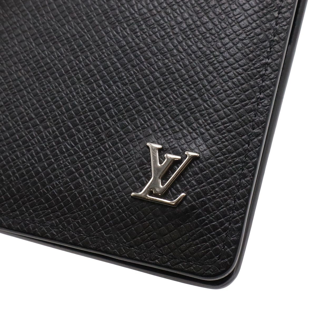Louis Vuitton Taiga Organizer de Poche Card Case Business Holder Leather Noir — view 6