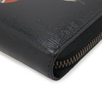 Gucci Zip Around Wallet Snake Coating Leather Black — view 3
