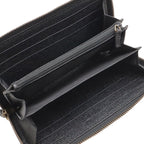 Gucci Zip Around Wallet Snake Coating Leather Black — view 5