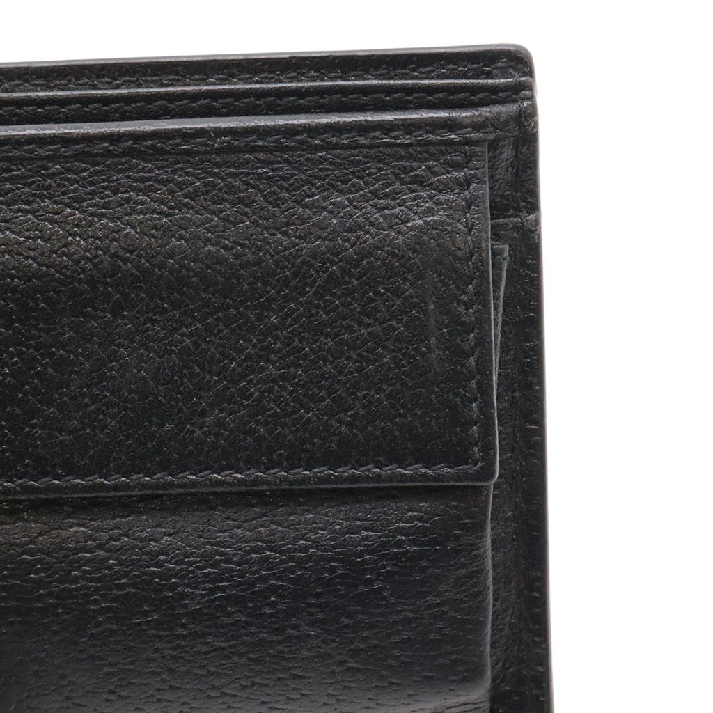 Gucci Animalier Metal Bee Bifold Wallet Leather Black Gold — view 5