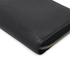 Louis Vuitton Epi Zippy Coin Case Leather Purse Noir Black Silver — view 3