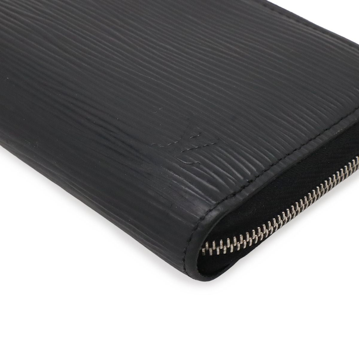 Louis Vuitton Epi Zippy Coin Case Leather Purse Noir Black Silver — view 3