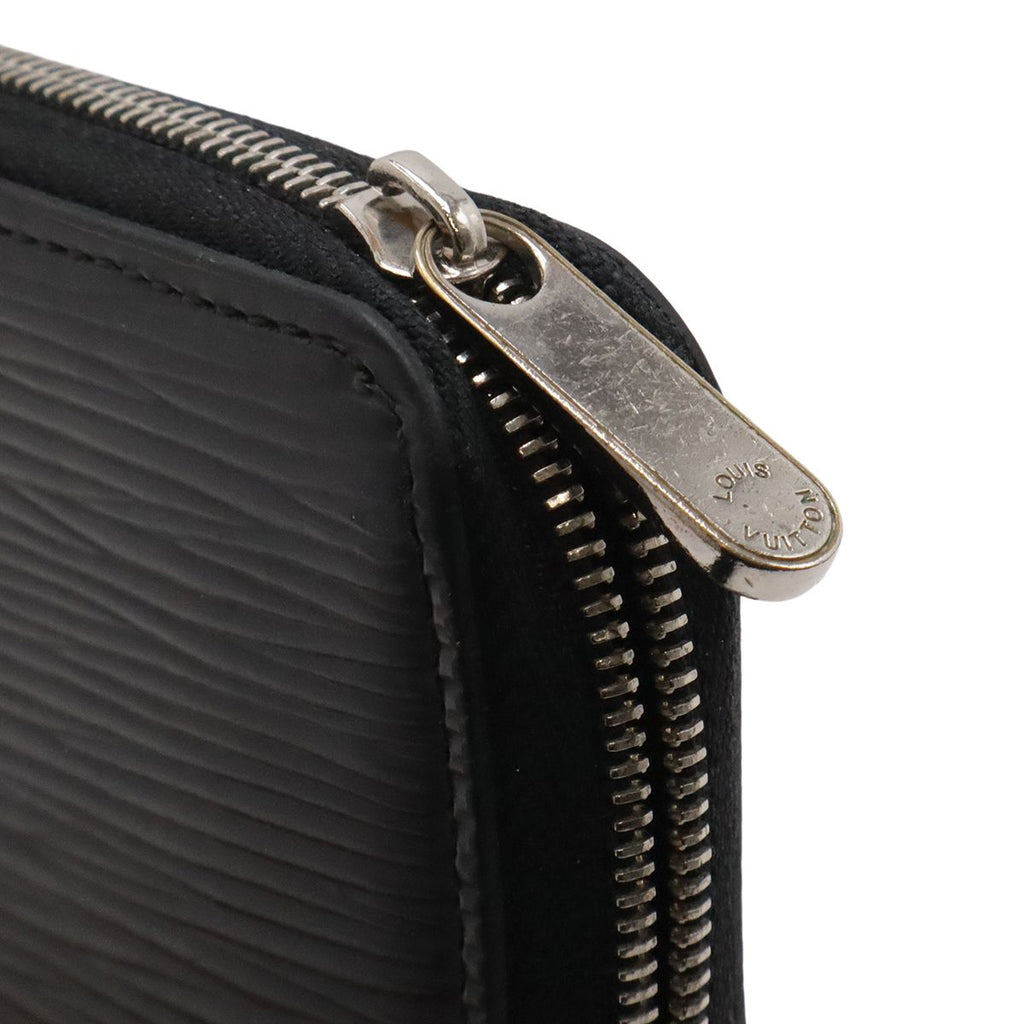 Louis Vuitton Epi Zippy Coin Case Leather Purse Noir Black Silver — view 4
