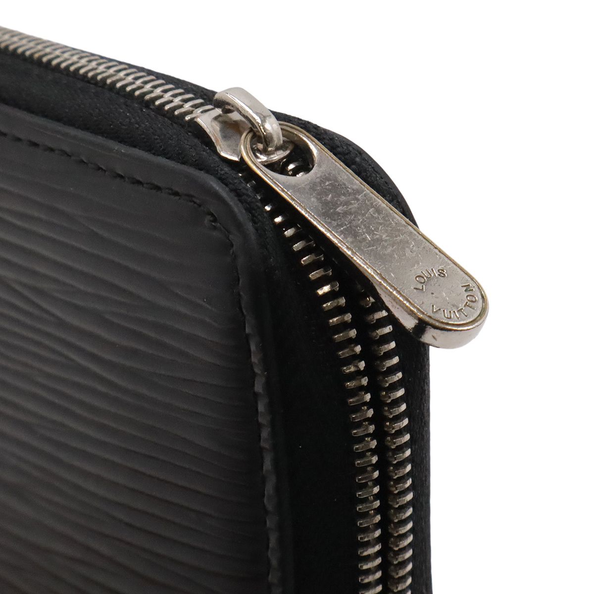 Louis Vuitton Epi Zippy Coin Case Leather Purse Noir Black Silver — view 4