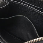 Louis Vuitton Epi Zippy Coin Case Leather Purse Noir Black Silver — view 6