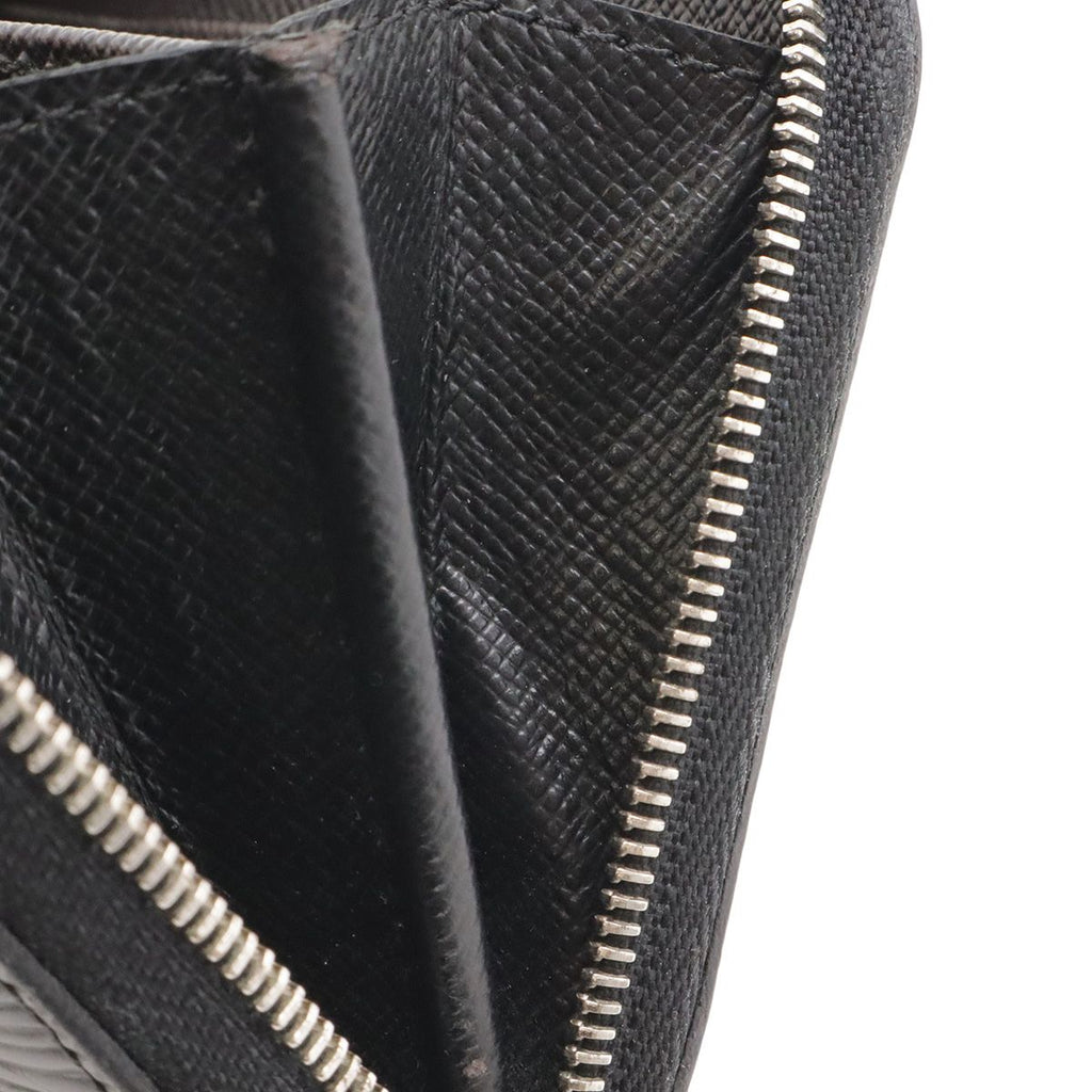 Louis Vuitton Epi Zippy Coin Case Leather Purse Noir Black Silver — view 9