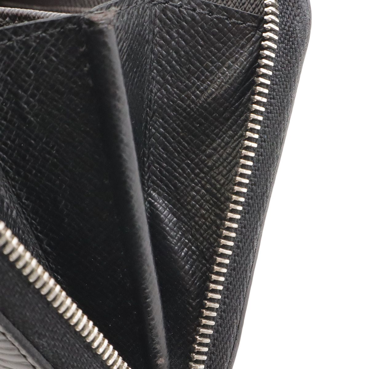 Louis Vuitton Epi Zippy Coin Case Leather Purse Noir Black Silver — view 9