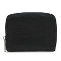 Louis Vuitton Epi Zippy Coin Case Leather Purse Noir Black Silver