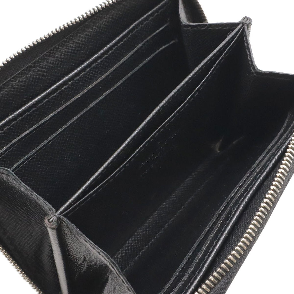 Louis Vuitton Epi Zippy Coin Case Leather Purse Noir Black Silver — view 5