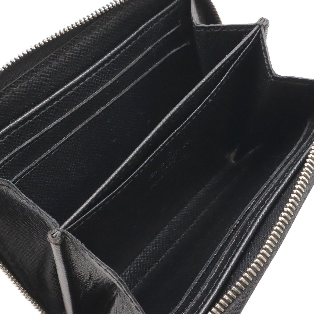 Louis Vuitton Epi Zippy Coin Case Leather Purse Noir Black Silver — view 5