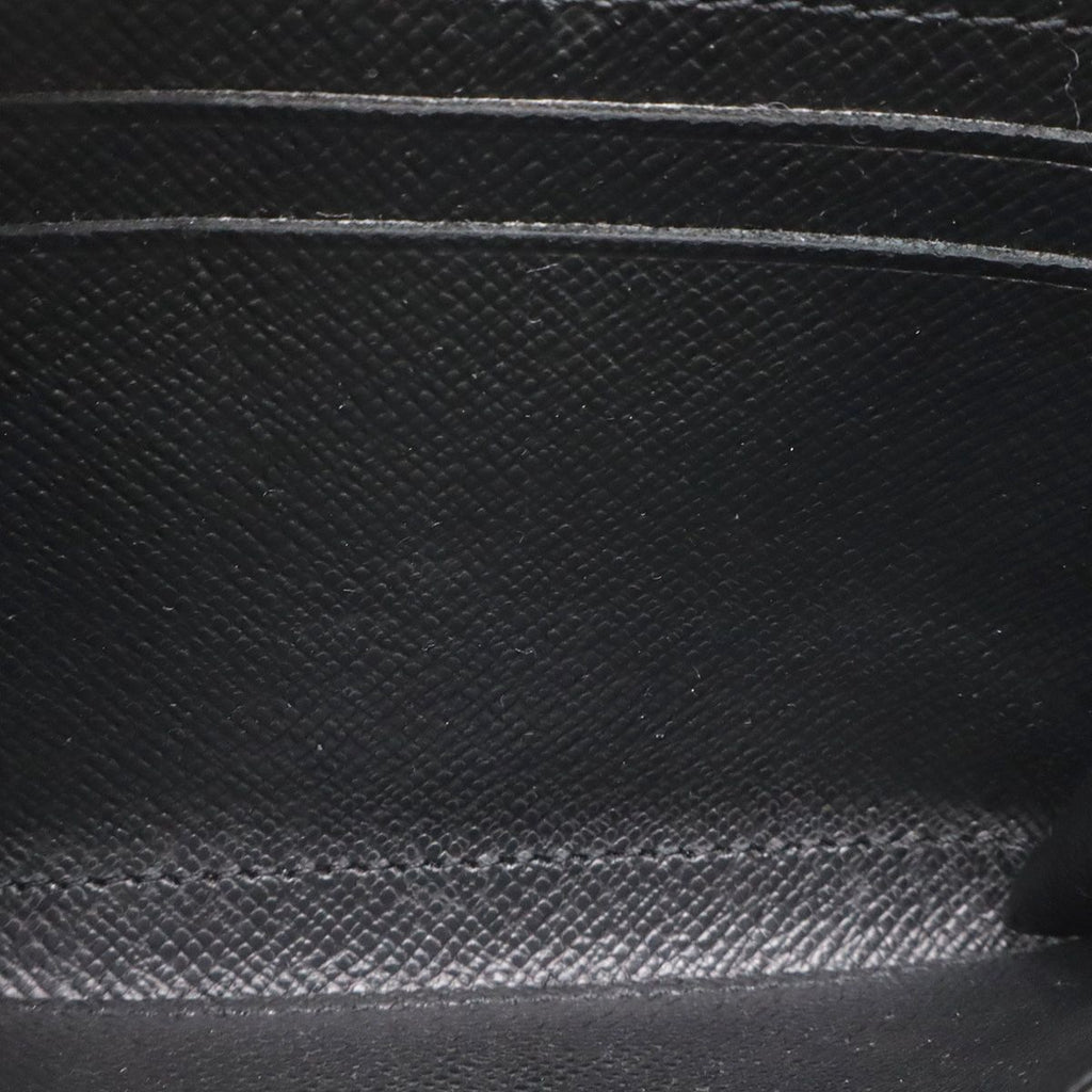 Louis Vuitton Epi Zippy Coin Case Leather Purse Noir Black Silver — view 8
