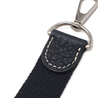 Hermes Garden Party Shoulder Strap Only Canvas Leather Navy Silver — view 4