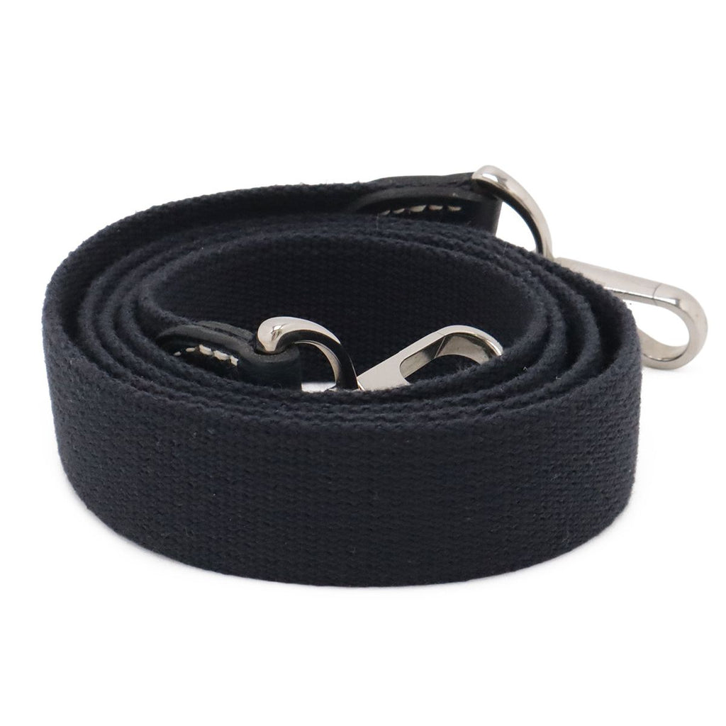 Hermes Garden Party Shoulder Strap Only Canvas Leather Navy Silver — view 2
