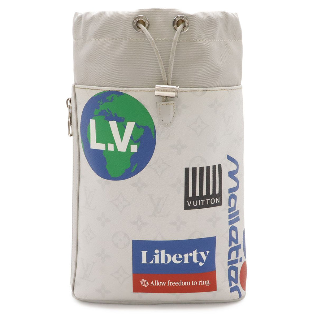 Louis Vuitton Monogram Chalk Sling Bag Crossbody Antarctica Gray
