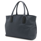 Bottega Veneta Marco Polo Tote Shoulder Bag Leather Navy Black — view 2
