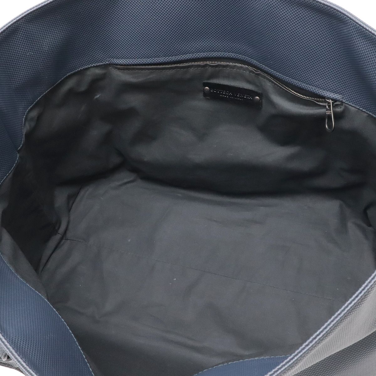Bottega Veneta Marco Polo Tote Shoulder Bag Leather Navy Black — view 6