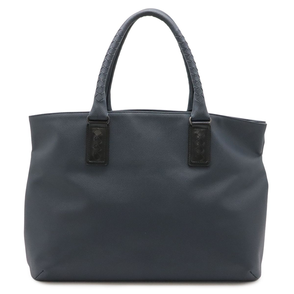 Bottega Veneta Marco Polo Tote Shoulder Bag Leather Navy Black