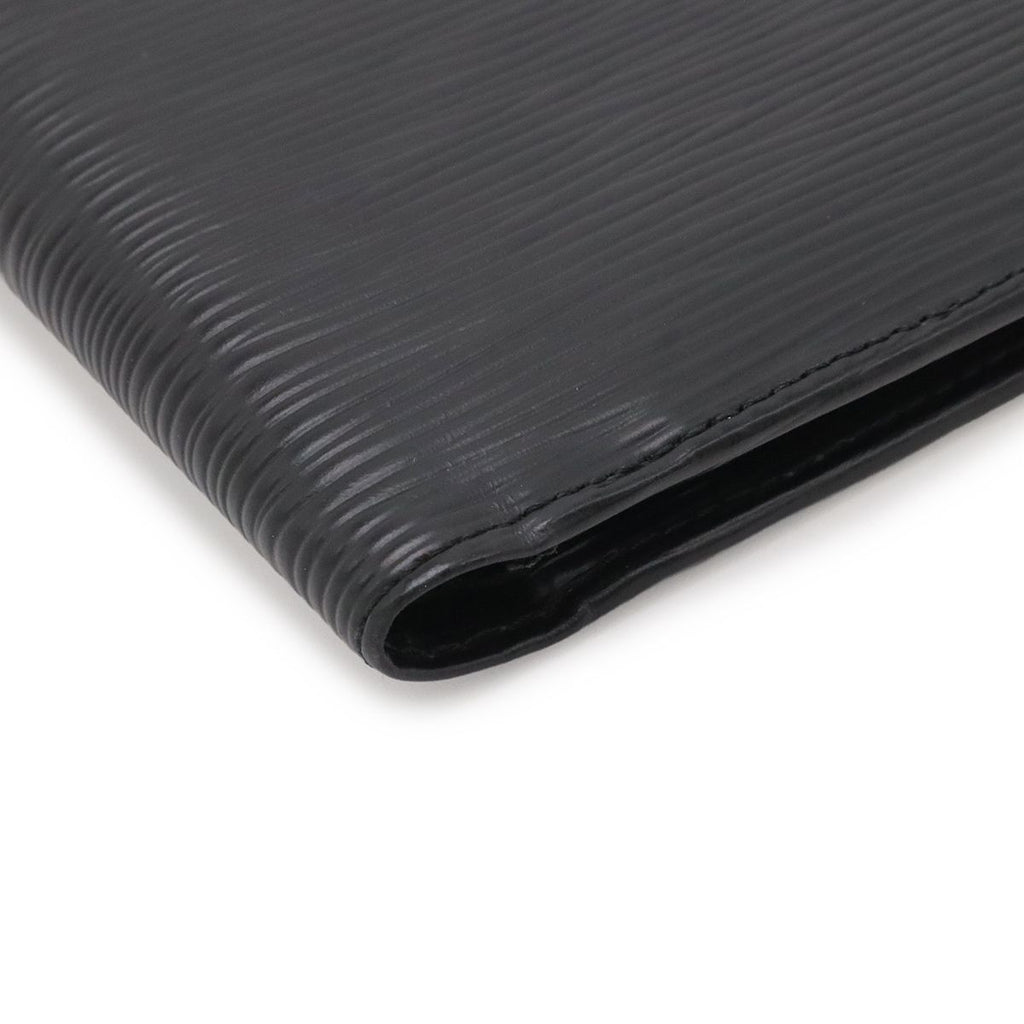 Louis Vuitton Epi Porte Billets Cult Cles Monet Bifold Wallet Leather Noir Black — view 3