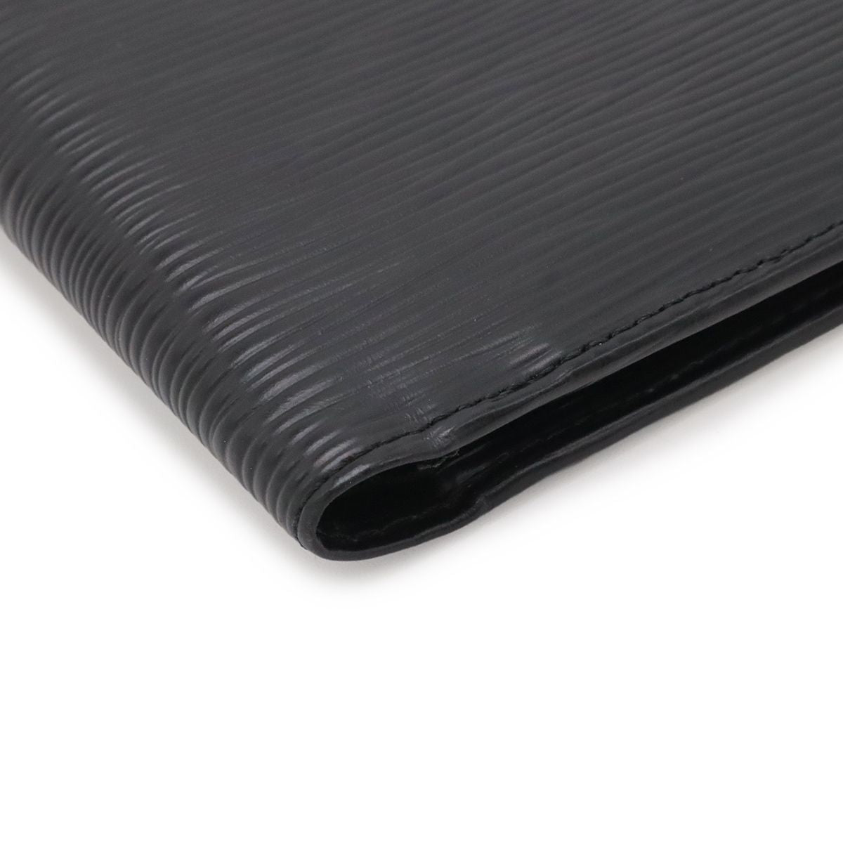 Louis Vuitton Epi Porte Billets Cult Cles Monet Bifold Wallet Leather Noir Black — view 3