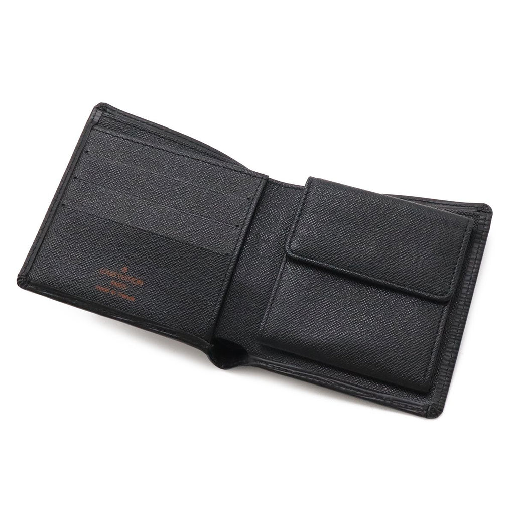 Louis Vuitton Epi Porte Billets Cult Cles Monet Bifold Wallet Leather Noir Black — view 4