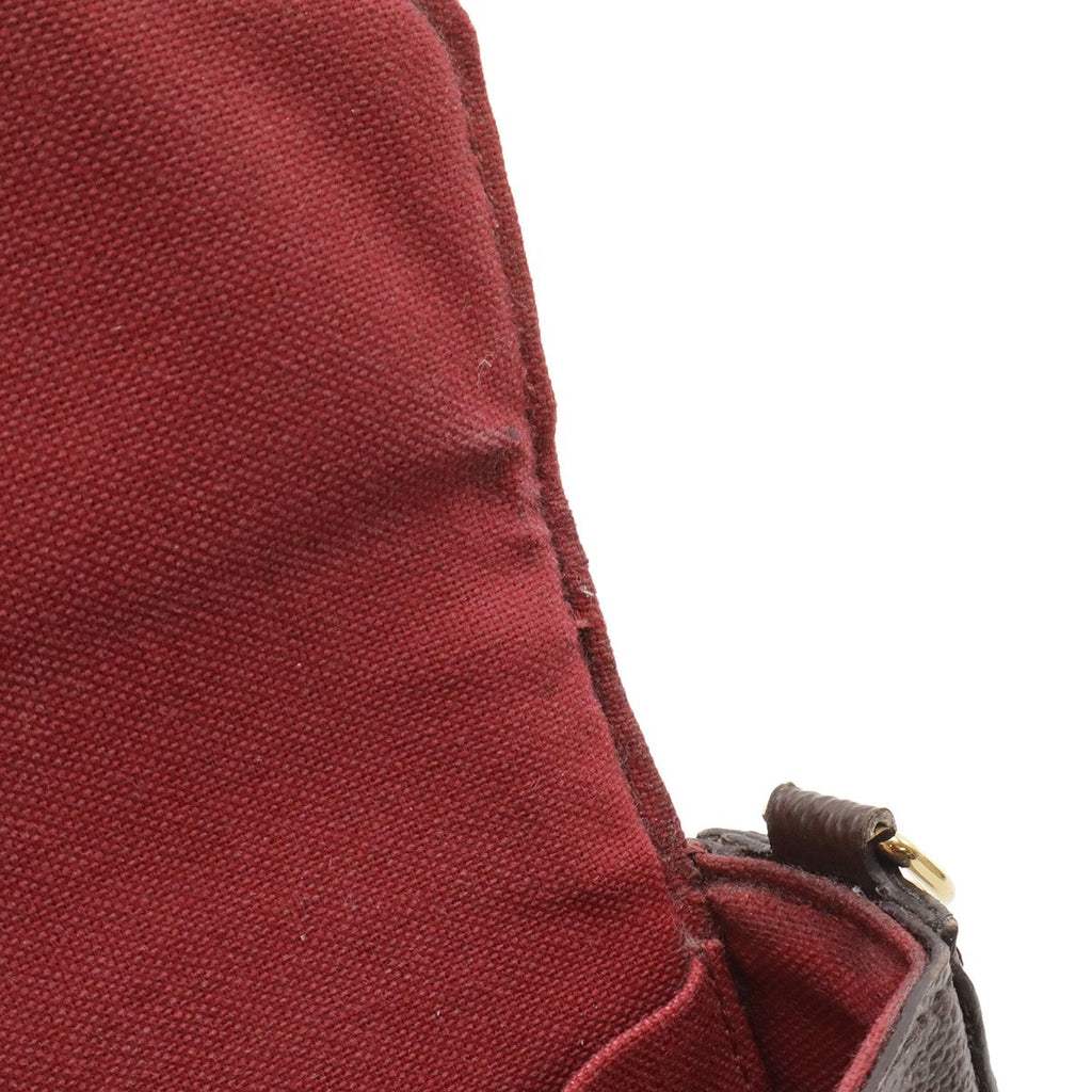 Louis Vuitton Monogram Pochette Felicie Shoulder Bag 2-Way Clutch Fuchsia Coin — view 8