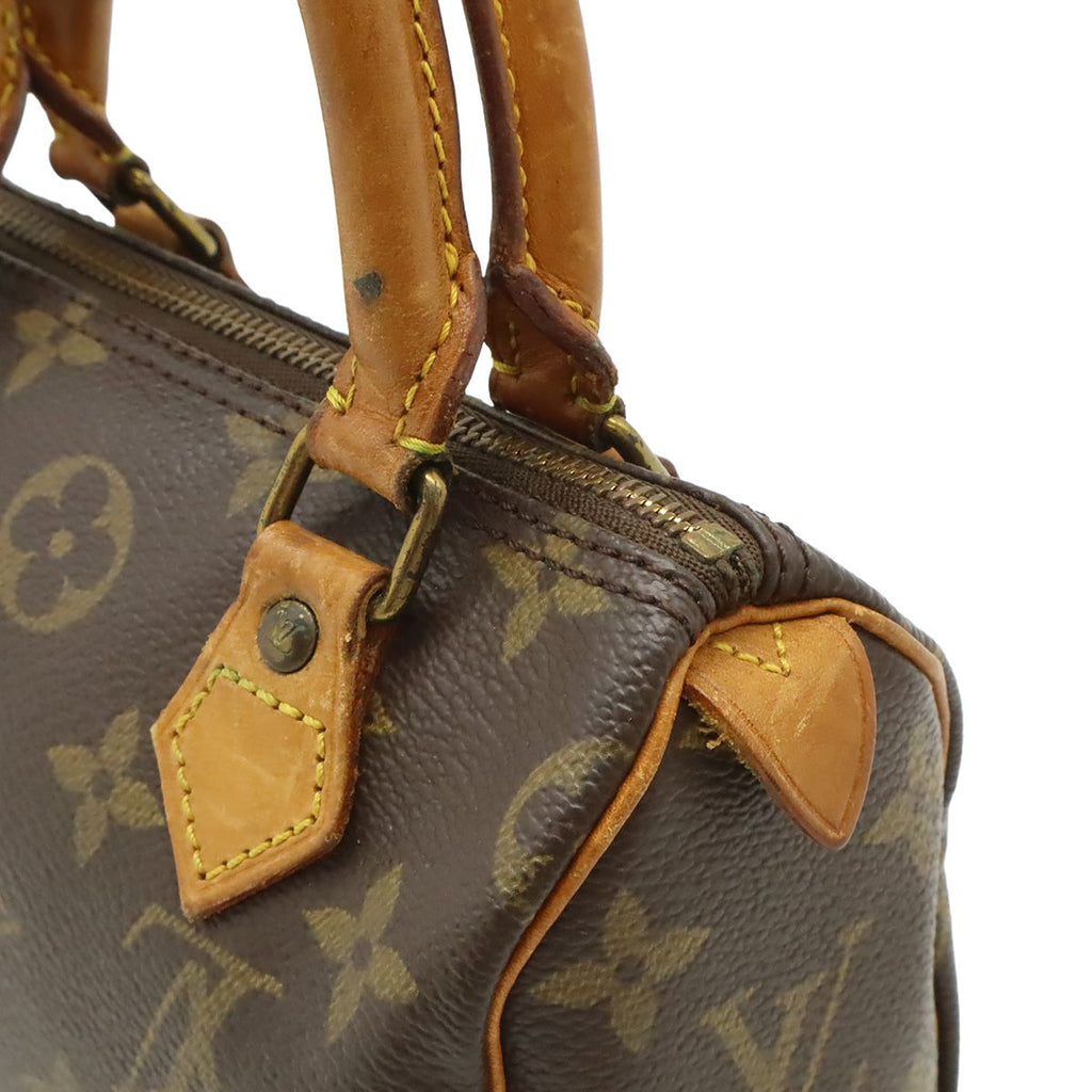 Louis Vuitton Monogram Mini Speedy Mini Bag Pouch Case — view 7