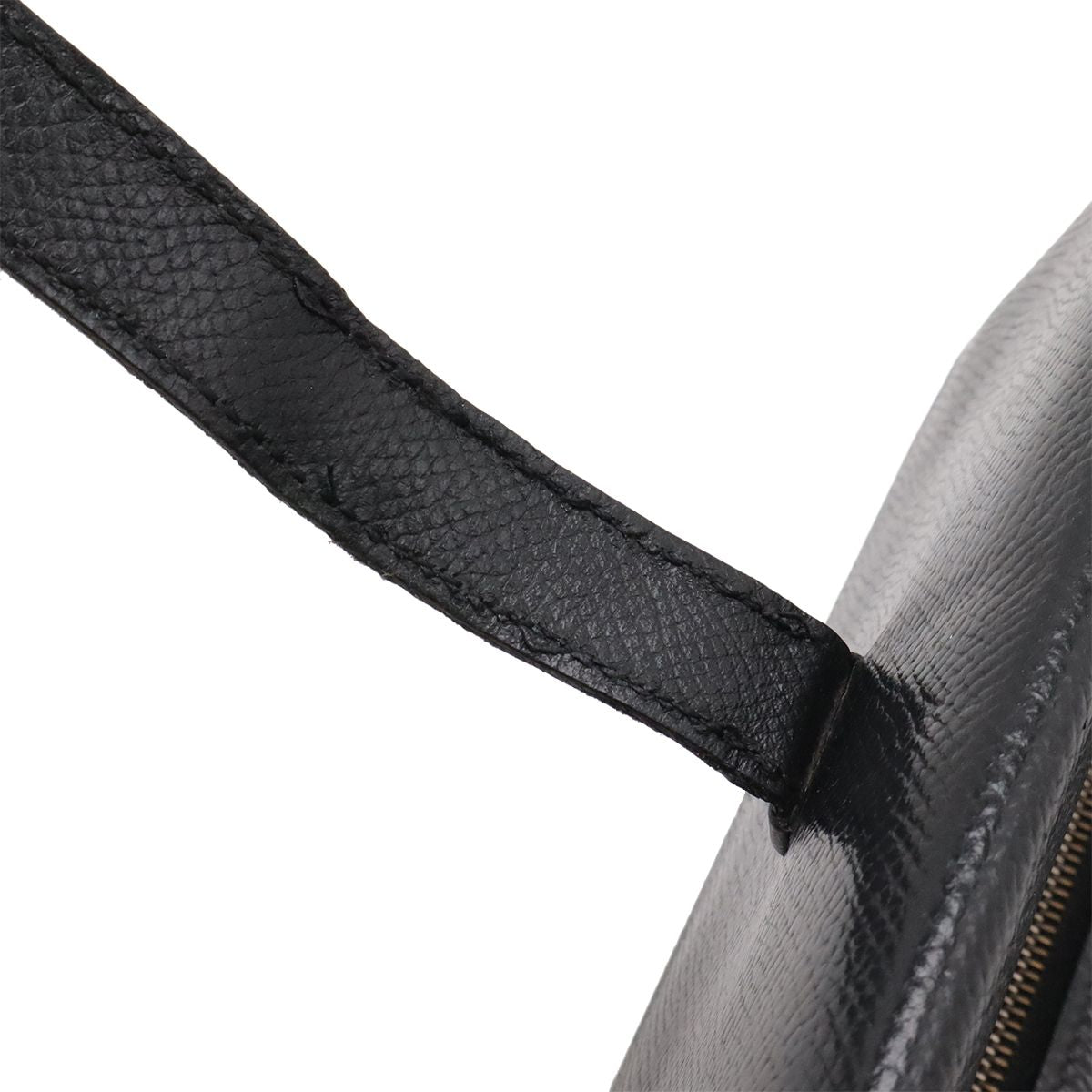 Hermes Bearn Dupri Trifold Wallet Courchevel Leather Black Silver — view 5